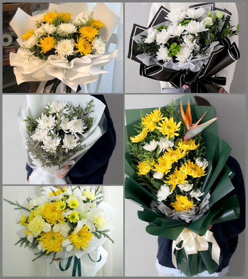 湖北黄冈市黄梅县孔垄镇洪铺村白事花束代送